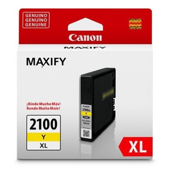 Tinta Canon Pgi-2100 XL Amarillo Alto Rendimiento, 9282b001aa
