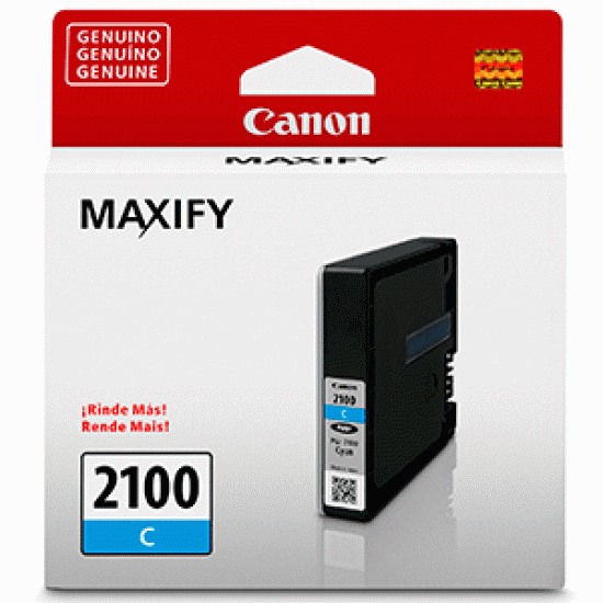 Cartucho de tinta Canon PGI-2100C cian 1,000 paginas
