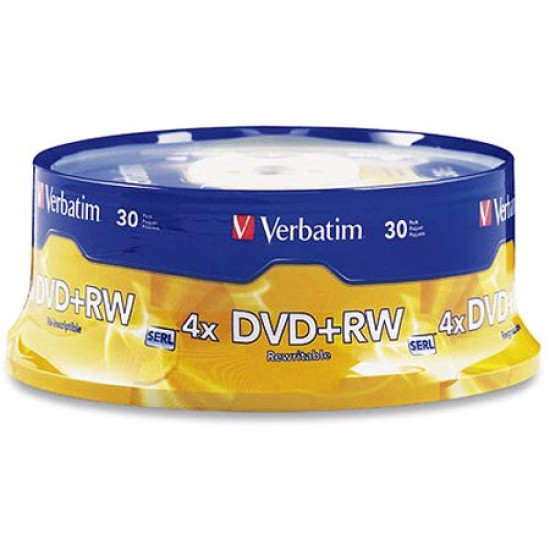 30 piezas de DVD+RW Verbatim 4.7GB 4X, 94834