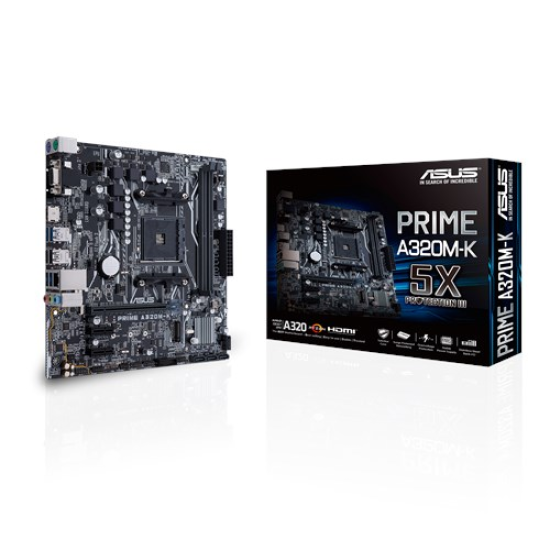 Tarjeta Madre Asus Prime A320M-K AMD socket AM4 Ryzen/ 2XDD4/USB3.1