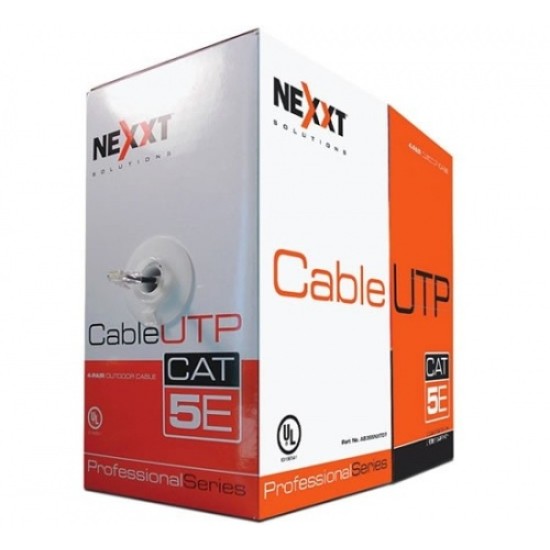 Bobina de cable UTP CAT5E netxx exterior negro, AB355NXT07