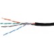Bobina de cable UTP CAT5E netxx exterior negro, AB355NXT07