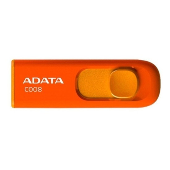Memoria Adata USB 32GB C008 retráctil / naranja, AC008-32G-ROR