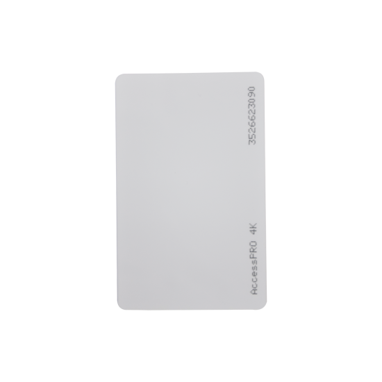Tarjeta Mifare Classic, tipo ISO card, Memoria 4KB, imprimible, 13.56MHZ formato CR80, ACCESS-CARD-M4K