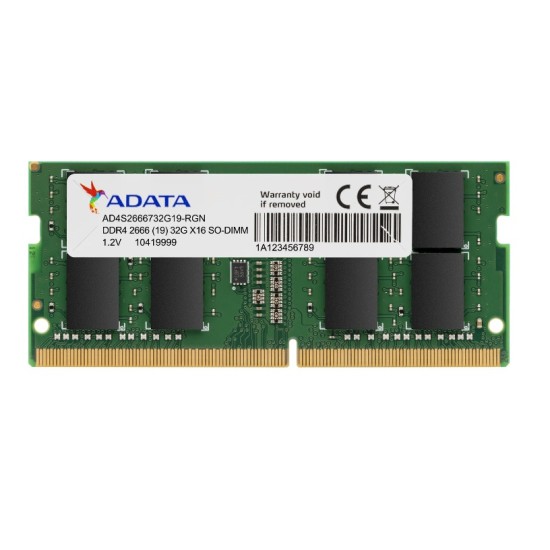 Memoria Sodimm DDR4 de 8GB 2666MHZ Adata AD4S26668G19-SGN, CL19