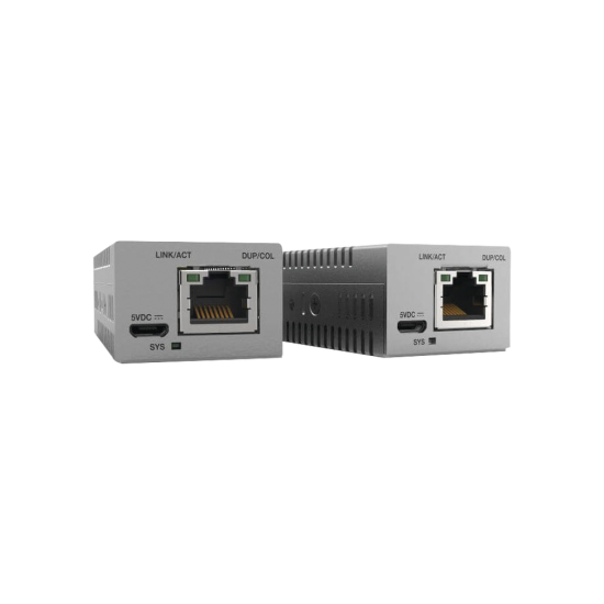 Convertidor de medios gigabit ethernet a fibra óptica ST