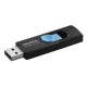 Memoria USB 2.0 Adata 64GB UV220 retráctil negro/azul, AUV220-64G-RBKBL
