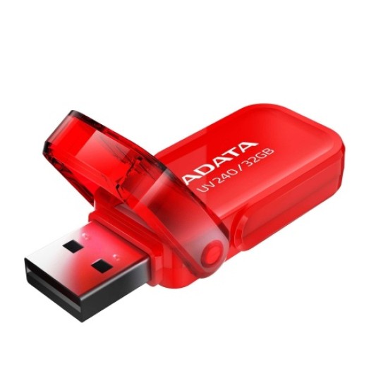 Memoria USB 32GB Adata UV240 2.0 Rojo, AUV240-32G-RRD