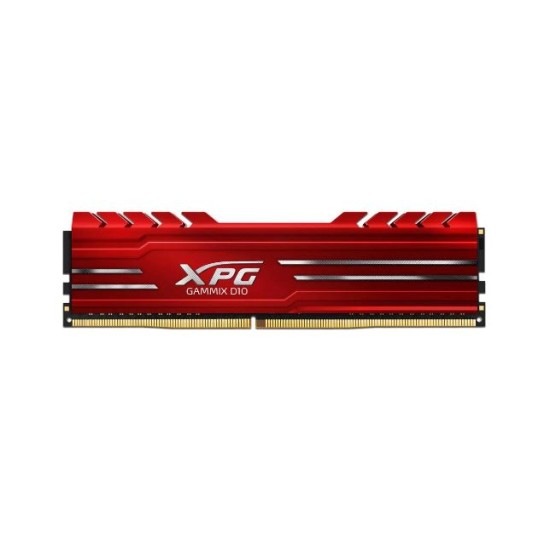 Memoria DDR4 8GB 3000MHZ, Adata XPG Gammix D10, Disipador, Rojo, AX4U30008G16A-SR10