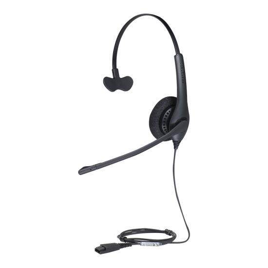 Jabra Biz 1500 mono, auricular profesional con cancelación de ruido, ligero y cómodo ideal para contact center con conexión QD 1513-0157, BIZ-1500-MONO-QD