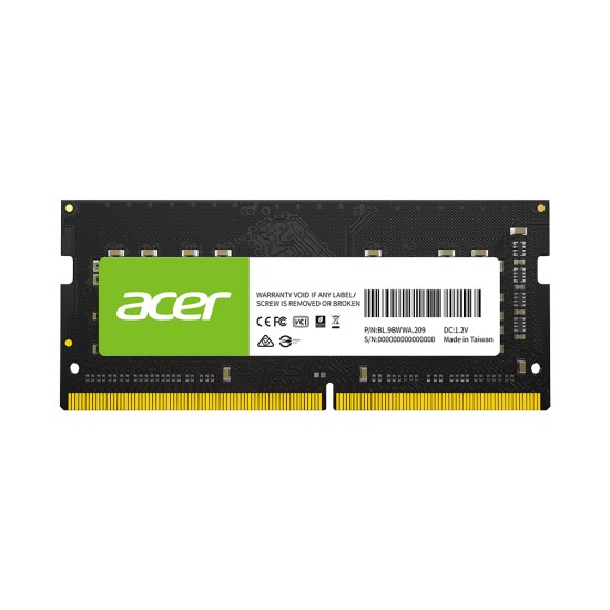 Memoria Sodimm DDR4 Acer 8GB 2666MHZ CL19, BL.9BWWA.204