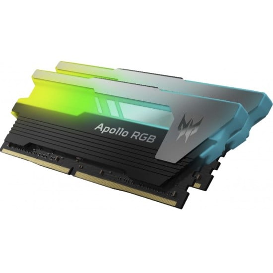 Memoria DDR4 16GB (2X8GB) 3600MHZ Acer Apollo RGB BLACK/ GRAY, CL16, 1.35V, BL.9BWWR.227