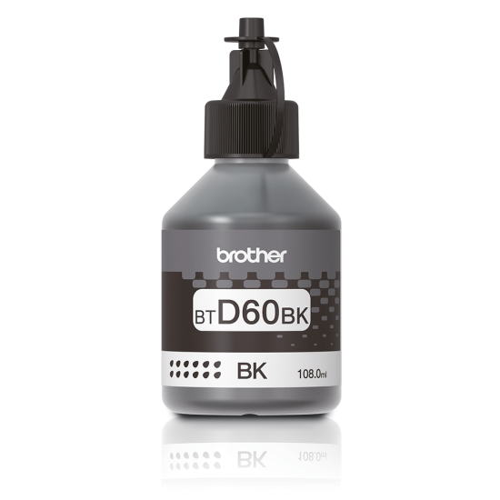 Botella de tinta negra Brother BTD60BK hasta 6500 paginas