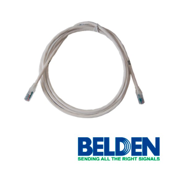 Cable Patch Cord UTP CAT5E Belden C501109007 Blanco CMR-Riser 4 Pares/ 24AWG/ Interior/ 2.1 Metros