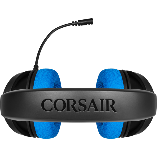 Diadema audífono con micrófono extraíble Corsair HS35 alámbrico HS35 3.5MM Análogo 20HZ, Azul, CA-9011196-EU