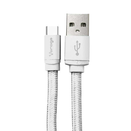 Cable Vorago CAB-123 USB tipo C 1M carga rapida blanco, CAB-123-WH