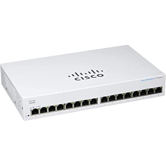 Switch Cisco Business CBS110 16 puertos 10/100/1000mbps no administrable 32gbit/s, CBS110-16T-NA