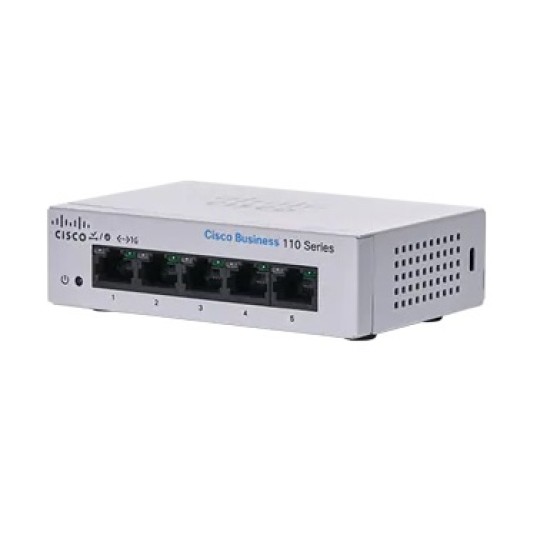 Switch Cisco Business CBS 5 Puertos 10/100/1000 MBPS No Administrable 10GBIT/S, CBS110-5T-D-NA