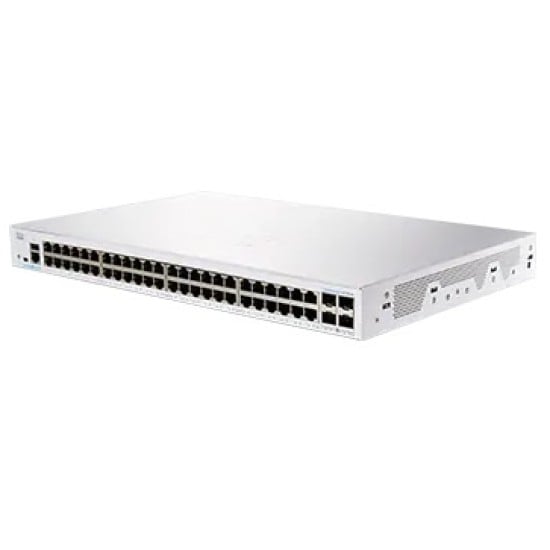 Switch Cisco Gigabit Ethernet CBS250-48T-4G-NA 48 Puertos + 4 Puertos SF Color Blanco