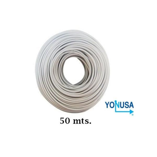 Bobina de Cable Bujia Yonusa CDA50 Doble Aislado/ 50 Metros/ 22 AWG/ Soporta de 10,000/12,000V