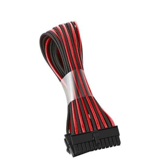 Cable de Poder ATX 24-Pin Macho-ATX 24-Pin Hembra 30CM Cablemod Rojo/ Negro, CM-CAB-24P-30KKR-R