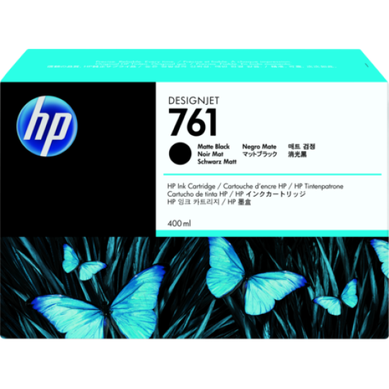Cartucho de tinta DesignJet HP 761 de 400 ml negro mate CM991A