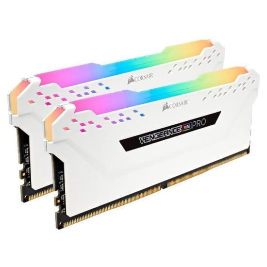 Memoria DDR4 Corsair 16GB 3000MHZ (2X8GB) Vengeance RGB Pro Blanco, CMW16GX4M2C3000C15W