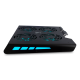 Base Enfriadora para Laptop Hasta 17" Game Factor CPG400 con 4 Ventiladores RGB Aluminio USB Color Negro
