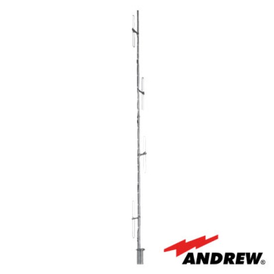 Antena base VHF Andrew de 4 dipolos, rango de frecuencia 150-160 MHZ, DB224-A