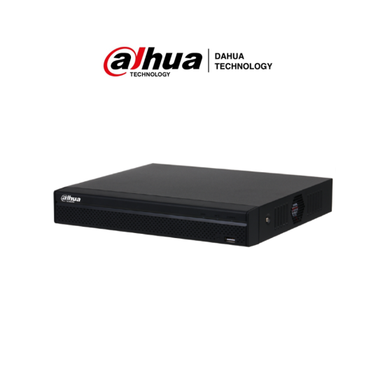 NVR de 8 Canales IP Dahua DHI-NVR1108HS-8P-S3/H H265+& H264+/ 8 Puertos POE/ 80 MBPS/ HDMI/ VGA/ Puerto Sata 8TB