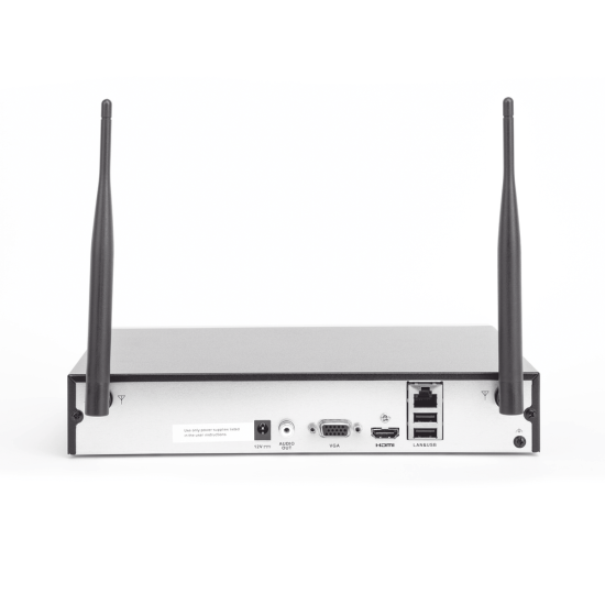 NVR 8 Canales IP Hikvision 4MP/ 1 Bahia de Disco Duro/ 2 Antenas WI-FI, DS-7108NI-K1/W/M(C)