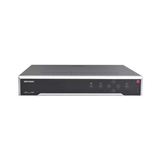 NVR 8 Megapixel (4K) / 32 canales IP / 16 Puertos PoE+ / 4 Bahías de Disco Duro / Switch PoE 300 mts / HDMI en 4K, DS-7732NI-K4/16P