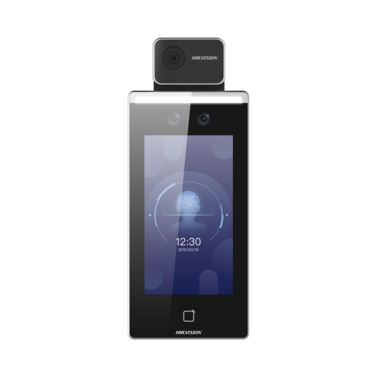Biométrico Hikvision DS-K1TA70MI-T, acceso con reconocimiento facial / monitoreo por software y alerta embebida por falta de cubrebocas o alta temperatura