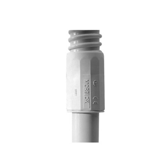 Conector (Racor) de tubería rígida a tubería flexible , PVC Auto-Extinguible, 25 mm (1"), IP65, DX-43-425