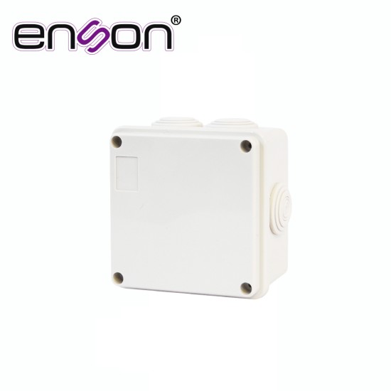 Caja Plastica de Montaje Enson ENS-PCB1010 1 Puerto/ IP55/ Sello de Goma/ Color Gris
