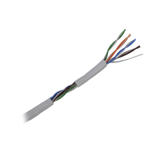 Bobina de 305m de cable Cat5e, Linkedpro EP-CAT-5E-V2/W, aleación de cobre y aluminio ( CCA ) color blanco, uso interior