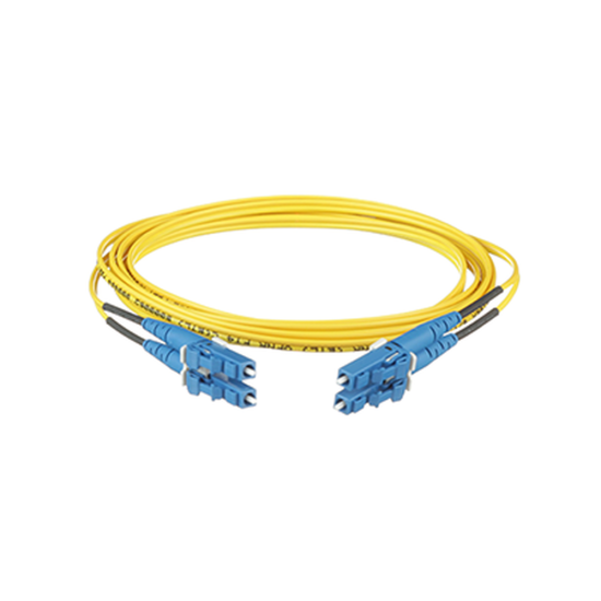 Jumper de fibra óptica monomodo Panduit 9/125 OS2, LC-LC dúplex, OFNR riser, amarillo, 3 metros, F92ERLNLNSNM003