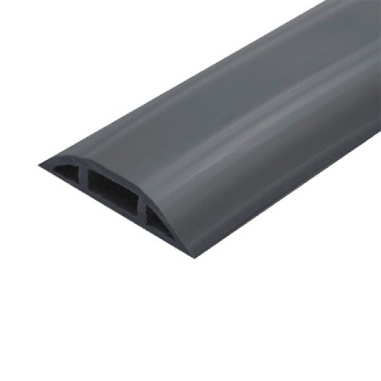 Canaleta flexible color negra de PVC auto extinguible tramo de 2.5m Thorsman, FLEXIDUCTHO-BK