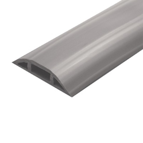 Canaleta flexible color gris de PVC auto extinguible tramo de 2.5m Thorsman , FLEXIDUCTHO-GY
