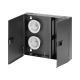 Caja de Conexion de Fibra Optica Panduit FWME2 para Montaje en Pared Acepta 2 Placas FAP/ FMP Hasta 48 Fibras Color Negro