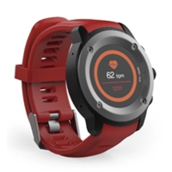 Reloj Ghia Smart watch Draco 1.3" Touch/Heart Rate/GPS rojo