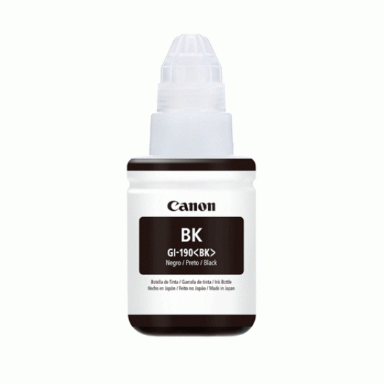 Botella tinta Canon GI-190 negro p/Pixma 0667C001