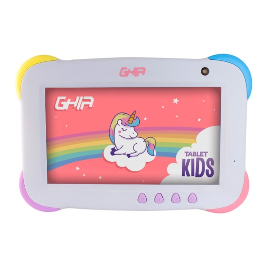 Tablet Ghia Kids 7" A50 Quadcore/ 1GB/ 16GB/ 2CAM/ WIFI/ Bluetooth/ Android 9/ Violeta, GTKIDS7UN