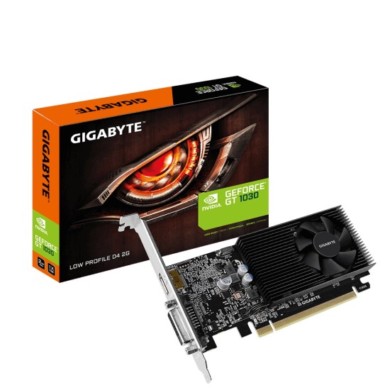 Tarjeta de Video Gigabyte Nvidia GT1030 2GB GDDR4/ PCI Express X16 3.0/ HDM/ DVI, GV-N1030D4-2GL