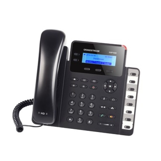 Teléfono IP Grandstream GXP-1628, 2 líneas, 3 vías, POE