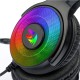 Diadema con Microfono Gamer Redragon H350RGB-1 Pandora 2 RGB/ Alambrico/ 3.5MM/ USB/ Color Negro