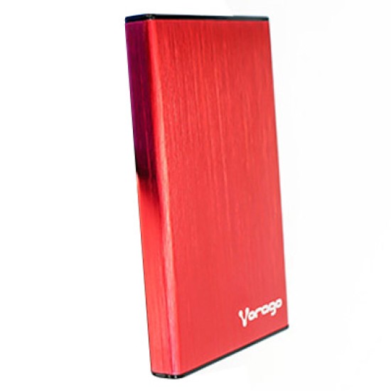 Gabinete USB3.0 para Disco Sata 2.5" Rojo, Vorago HDD-201-Rojo
