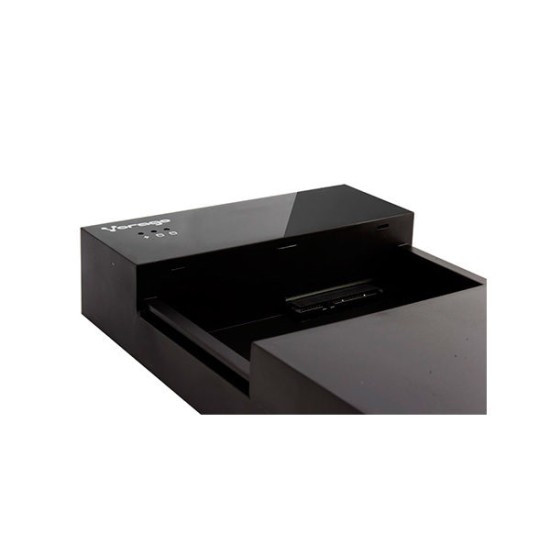 Gabinete USB 2.0 para Disco Duro Sata 2.5" Y 3.5" Vorago HDD-300 Color Negro