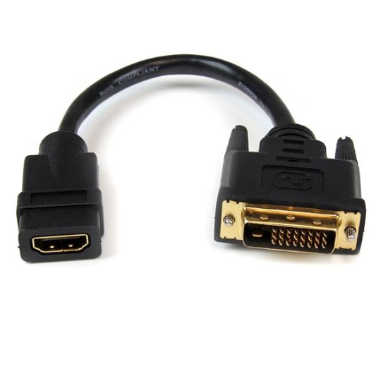 Adaptador de HDMI hembra a DVI-Macho Startech HDDVIFM8IN