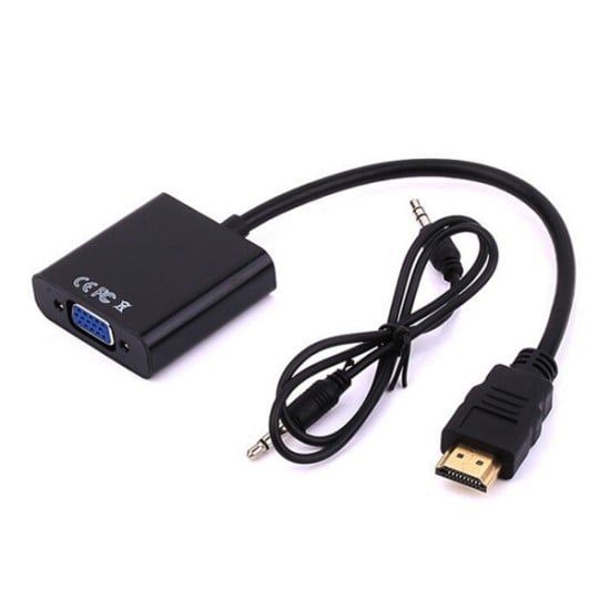 Convertidor HDMI a VGA 15 cm + Audio 3.5 mm X-Case, HDMITOVGA